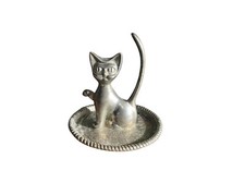 Vintage Seba silver plated cat