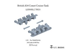 P35-068, British A34 Comet Cruiser Tank Workable Track(3D Printed, ETMODEL, 1/35