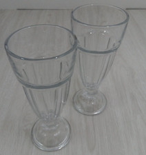 2  Knickerbocker Glory Glasses Ice Cream Sundae Dishes 19cm Robust