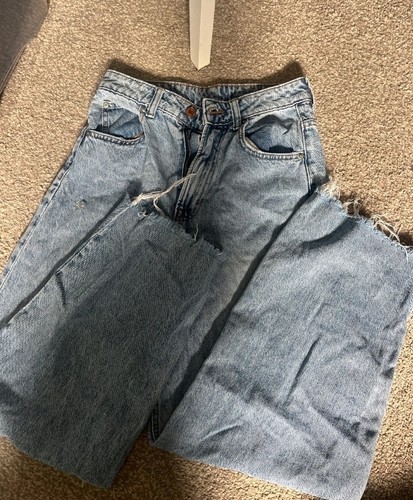 Denim straight jeans - denim,
