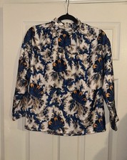 Sandro 3/4 Sleeve Silk Blouse