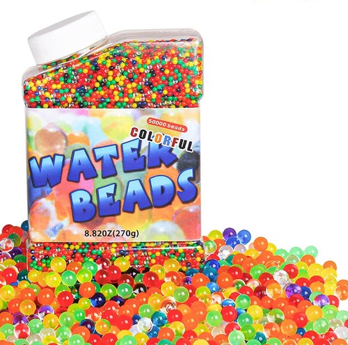 Water beads rainbow colour - water,