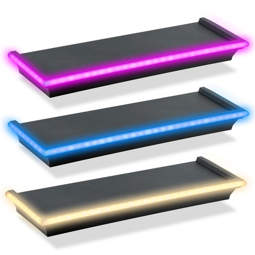 Black floating shelves neon - black,