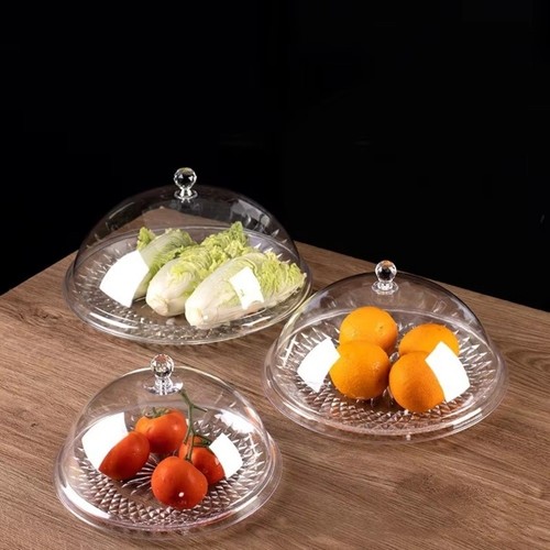 With lid cake dome plate - cake,