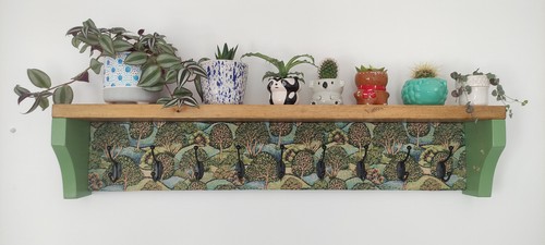 Wooden coat rack with - rack, shelf