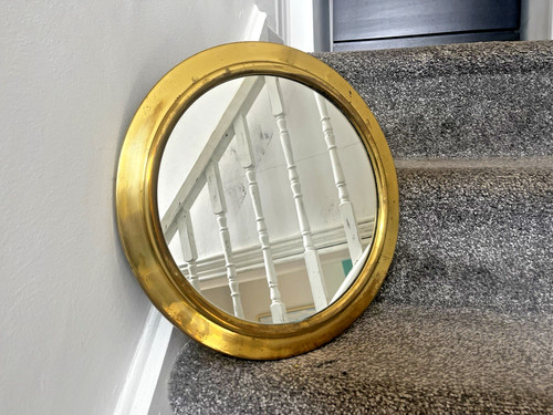 Vintage brass porthole - 14.5",