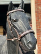 EQUIPRIDE LEATHER CRYSTAL BITLESS  BRIDLE  CROSS OVER WITH CRYSTAL CLEARANCE