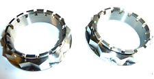 TRIUMPH SPEED TRIPLE 1200 RR   2x TITANIUM REAR WHEEL AXLE BI HEX FLANGED NUTS