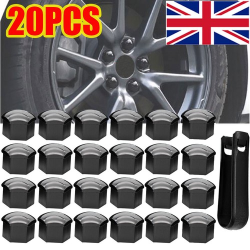 20x 17mm gloss black - 17mm, wheel