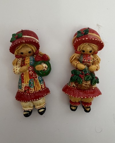 Vintage salt dough holly - salt,
