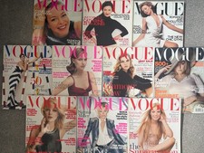 Vogue UK British magazine bundle lot x10 2000 2006 - Kylie Minogue Sienna Miller