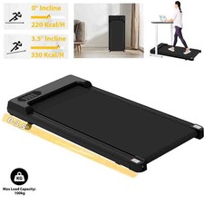 Under Desk Treadmill w/ Incline Remote Control Walking Running Pad Machine Home