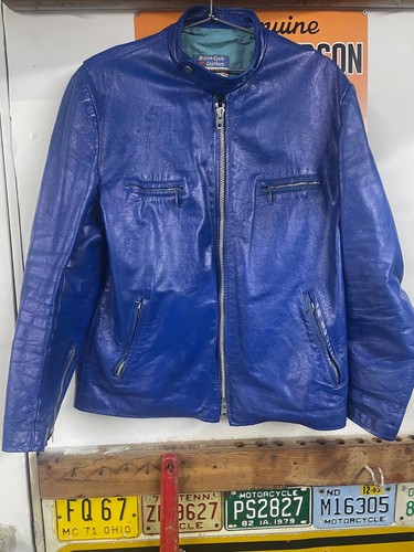 Vtg british leather motorcycle - british,