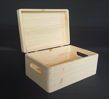 Wooden Box Storage Chest Trunk
