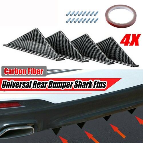 4pc car rear bumper diffuser - rear,