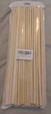 50 X QUALITY WOODEN DOWELS 30cm X 6mm Craft Pole Stick Sweet Tree Art Woodwork