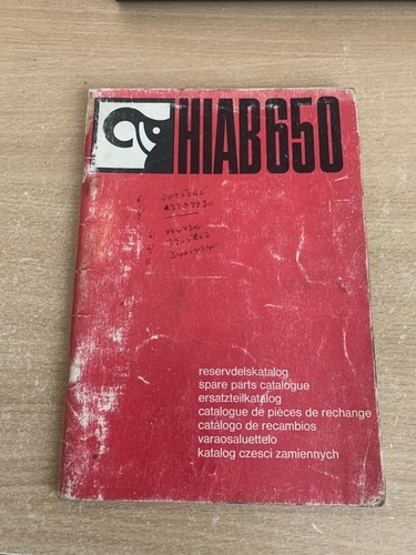 Hiab 650 parts catalogue - 650,