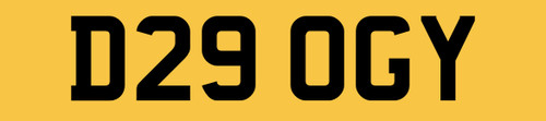 Doggy van reg number - doggy, plate