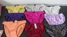 JOB LOT  9 SATIN  KNICKERS   SIZE   SEE LISTING               C 10
