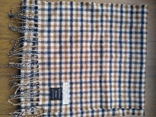 aquascutum scarf unisex beige