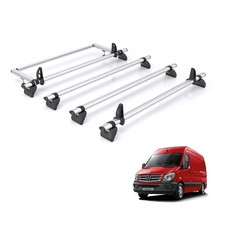 Mercedes Sprinter Roof Rack 2006�2018 High Roof - 4x Bars + Roller - Rhino Pro