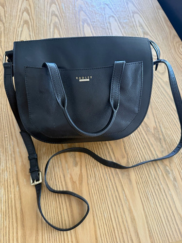 Radley black leather - black, crossbody