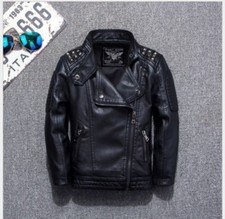 Boys Leather Jacket Casual