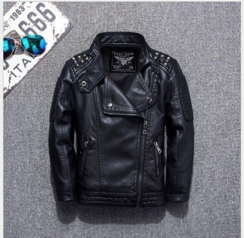 Boys leather jacket casual - leather,
