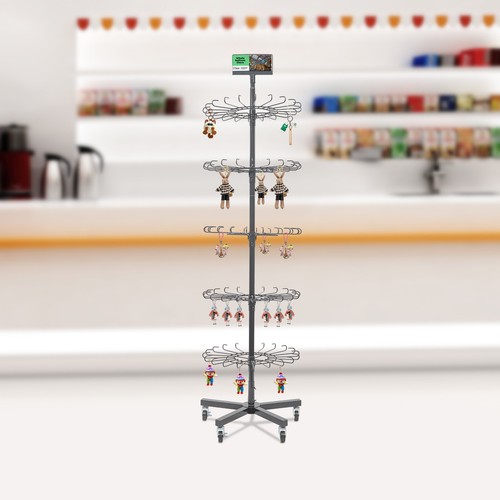 Tier display rack with 20 - 5-tier,