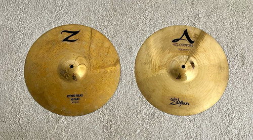 Zildjian 14in hat cymbals - zildjian,