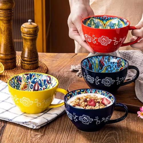 1pc ceramic milk - cup, breakfast