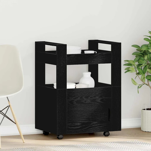 Walplus kitchen trolley - kitchen, black