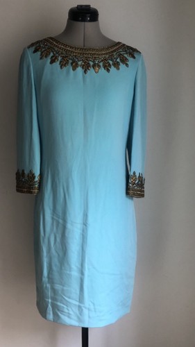 Marchesa blue heavy - marchesa, silk