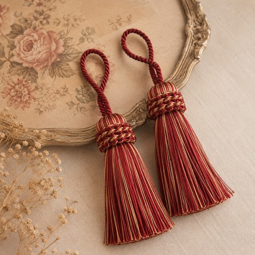Decorative key tassels vintage - key, tassels,vintage