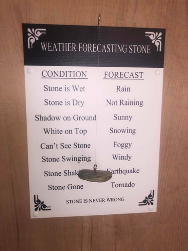 Weather forecast stone gift - weather,