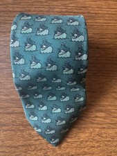 Hermes tie navy ships print
