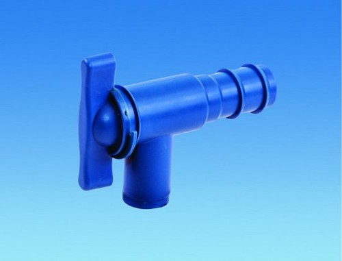 Blue fresh water drain tap - blue,