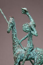 Signed Bronze Sculpture 'Don Quixote and Rosinante' by Ruchos