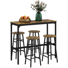 5 Piece Industrial Bar Table &