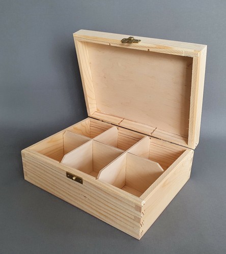 Wooden tea bags box - box, chest