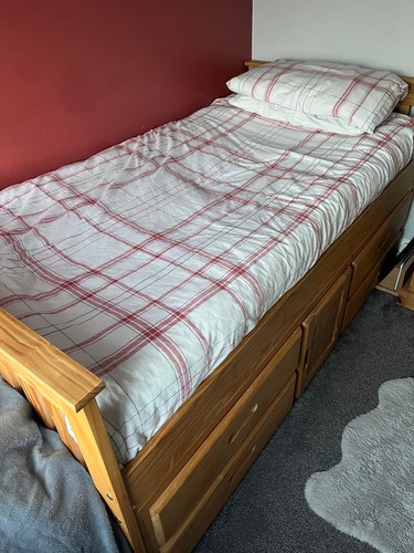 Wooden storage bed captains - storage, 4