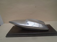 Awesome aluminium speedboat model   Unusual large vintage aluminium sculpture