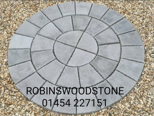 Stone concrete york circle - circle, set