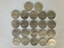 Shell Historic Cars Coin Collection.  A Full Set + 2 Duplicates. Good Condition