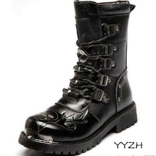 Mens gothic boots punk - boots, biker