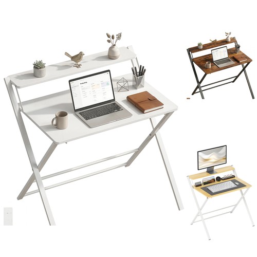 Folding computer desk - computer,