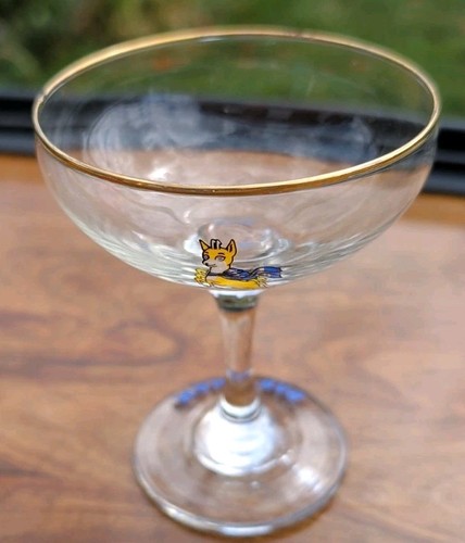 Vintage babycham glass retro - vintage, glass/
