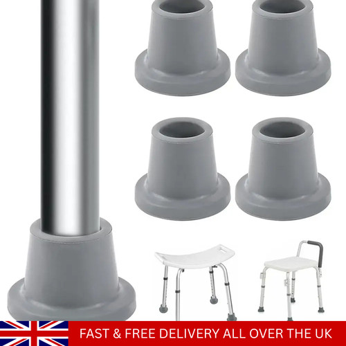Shower chair rubber feet - 4x,