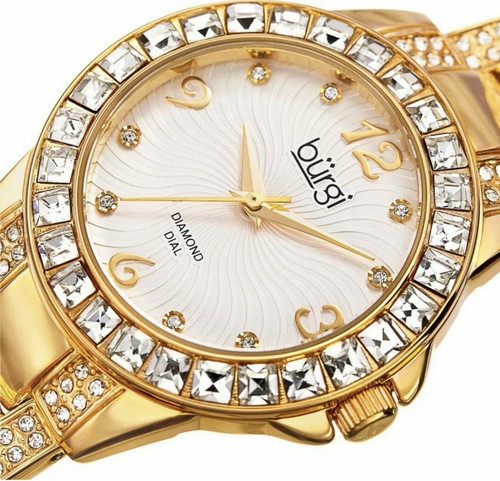 Burgi women gold tone quartz - women's,