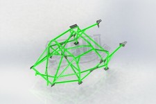 BMW E36 E46 roll cage V6 with subframe extension for drifting and rally CYBUL
